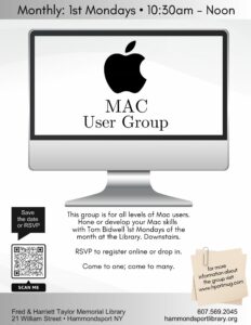 a picture of a computer screen with the Apple logo (an apple)