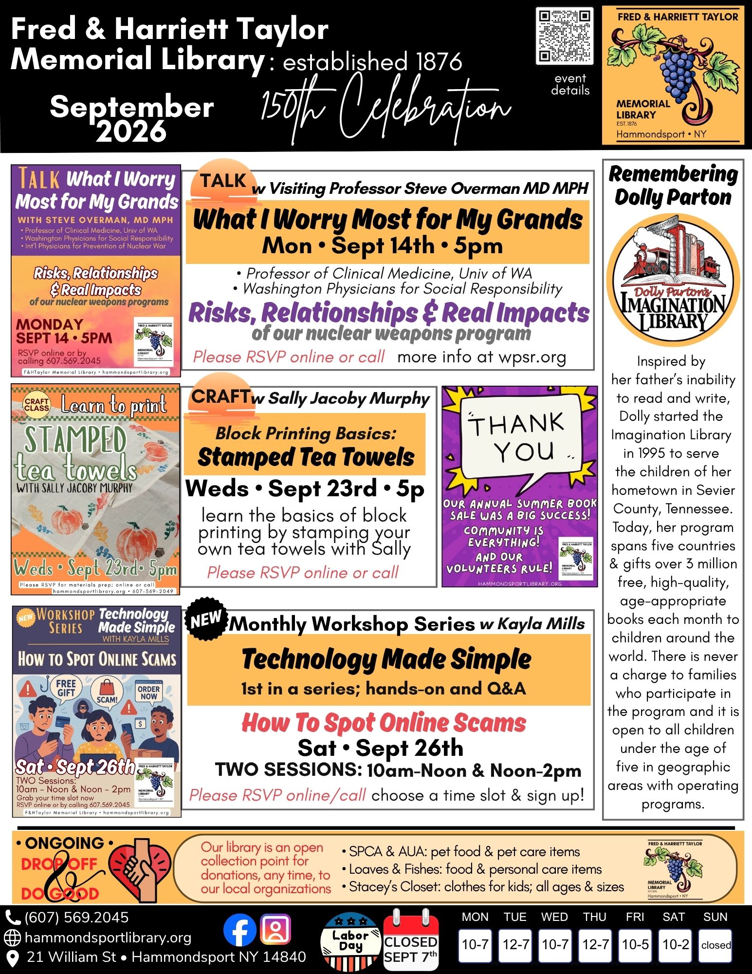 front page of Sept 2026 newsletter